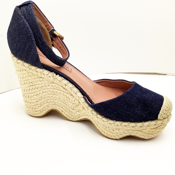 BCBGMAXAZRIA} Abell Denim Wedge Espadrille - Picture 6 of 13